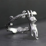 Kitten climbing branch ring – Cat Lover Gifts — 4