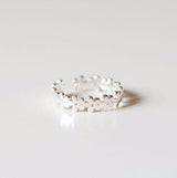 Lovely quality flower hollow plain silver ring – Useful Gifts — 2