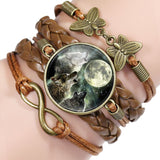 Multi-layered gemstone wolf bracelet – Jewelry Gift Ideas — 12