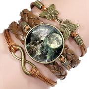 Multi-layered gemstone wolf bracelet – Jewelry Gift Ideas — 12
