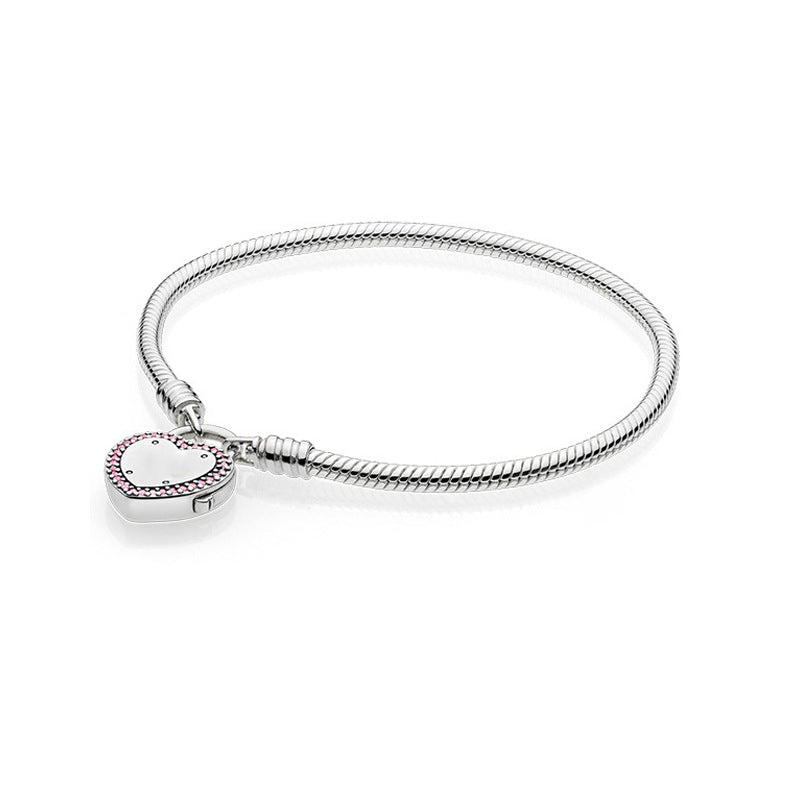 S925 Sterling Silver Bracelet Love Snake Bone – Jewelry Gift Ideas — 1