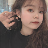 Fairy White Peach Heart Cute Earrings Show Thin Face – Stylish Gifts — 3