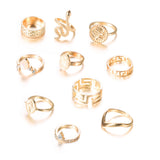 Diamond-shaped 10-piece ring – Birthday Gifts — 6