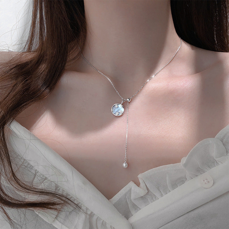 Simple Temperament Of Round Shell Necklace – Jewelry Gift Ideas — 1