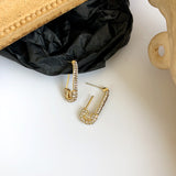 Brooch Full Diamond Fashion Earrings – Stylish Gifts — 1