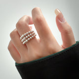 Three Layer Round Bead Ring Hollowed Out Bracelet – Jewelry Gift Ideas — 10