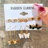 Creative Simple Acrylic Butterfly Love Earrings – Gifts for Couples — 4