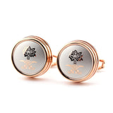Laser Laser Metal Cufflinks Men's Business French – Gifts for Him — 4