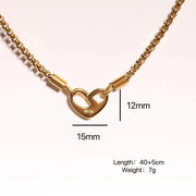 Stainless Steel Heart Necklace Pendant – Jewelry Gift Ideas — 2
