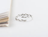 Sterling Silver Branch Twist Thin Ring – Gift Ideas — 4