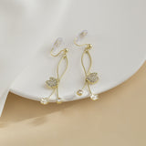 Elegant Butterfly Earrings Long Slimming Flower – Useful Gifts — 1