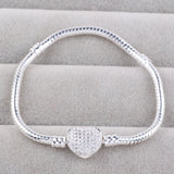 Alloy diamond pendant zircon snake bone chain – Jewelry Gift Ideas — 4