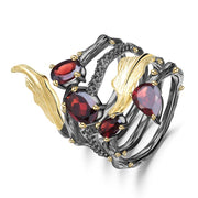 Original Index Finger Ring Female With Amethyst – Jewelry Gift Ideas — 4