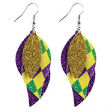 Multi-Layer Stitching Leather Earrings – Everyday Gifts — 9