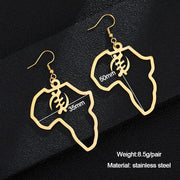 Gold Stainless Steel Adinkra Gye Nyame Earrings – Small Gift Ideas — 1