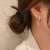 All-Match Oval Small Hoop Earrings Net Red Earrings – Gift Ideas — 4