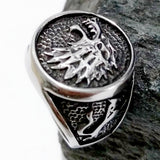 Wolfhead titanium steel ring – Surprise Gifts — 8
