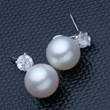 Round pearl stud earrings – Practical Gifts — 5