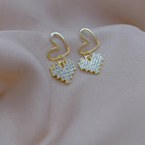 Women's Diamond Earrings With Love Temperament – Gifts for Her — 5