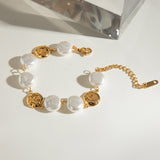 Stainless Steel Pearl Retro Personalized Bracelet – Jewelry Gift Ideas — 1