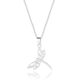 Stainless Steel Dragonfly Necklace Glossy – Jewelry Gift Ideas — 1