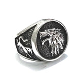 Wolfhead titanium steel ring – Surprise Gifts — 7