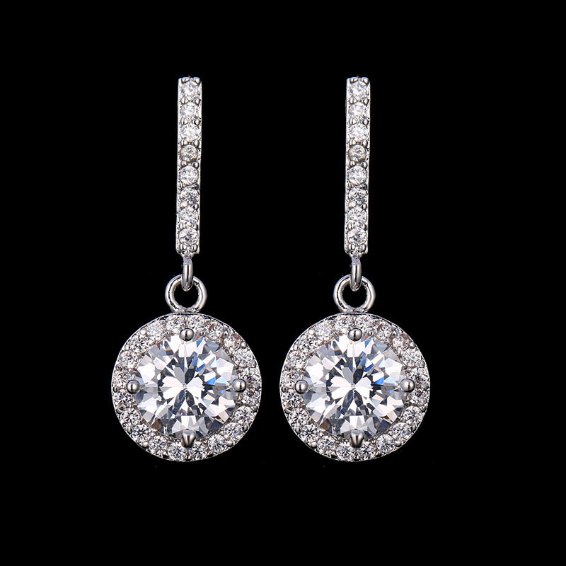 Long zircon earrings – Meaningful Gifts — 1