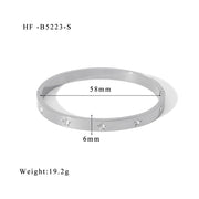 Design 18K Stainless Steel Zircon Bracelet – Jewelry Gift Ideas — 6