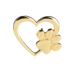 Caring dog paw cutout brooch – Jewelry Gift Ideas — 6