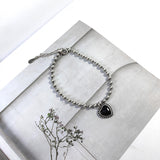 Agate Love Necklace Simple Peach Heart Bracelet – Jewelry Gift Ideas — 5