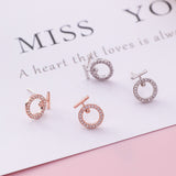 Rose Gold Ring Earrings Female Temperament Goddess Fan – Gifts for Her — 2