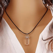 Hexagon natural stone necklace – Jewelry Gift Ideas — 4