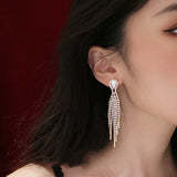 Bride With Rhinestone Earrings Super Flash Long – Gifts for Couples — 4