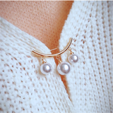 Fashion Pearl Fixed Strap Charm Safety Pin Brooch – Jewelry Gift Ideas — 3