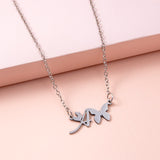 Stainless Steel Gold Silver Butterfly Letter – Jewelry Gift Ideas — 6