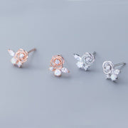 Woven flower earrings – Thoughtful Gifts — 3