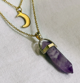 Moon Hexagonal Column Pendant – Jewelry Gift Ideas — 16