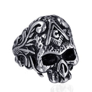 Punk Stainless Steel Men's Masonic Skull Ring – Gifts for Him — 1