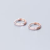 Diamond round earrings – Everyday Gifts — 2