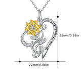 Sunflower Necklace S925 Sterling Silver – Jewelry Gift Ideas — 3