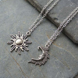 Moon Pendant Vintage Good Friend Couple Necklace – Jewelry Gift Ideas — 1