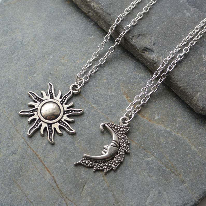 Moon Pendant Vintage Good Friend Couple Necklace – Jewelry Gift Ideas — 1