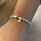 26 Letters White Shell Beaded Bracelet Women – Jewelry Gift Ideas — 20
