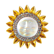 Heavy Industry Sun Smiley Face Brooch Alloy Baroque – Stylish Gifts — 3