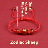 Zodiac Cinnabar All-matching Weaving Bracelet – Jewelry Gift Ideas — 7