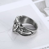 Templars Cross Ring Titanium Steel Ring Smear Effect – Birthday Gifts — 3