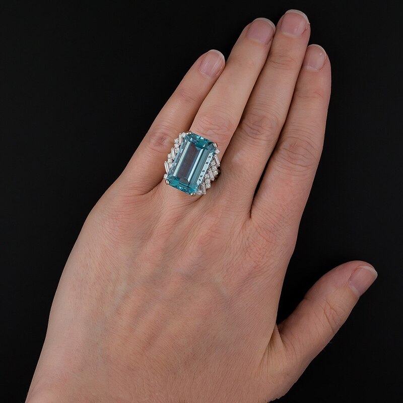 Fashion Luxury Topaz Sapphire Ring Hand Jewelry – Stylish Gifts — 1