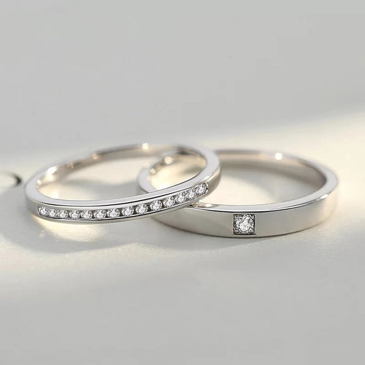 Couple Ring A Pair Of Men And Women With Diamonds – Gifts for Her — 1