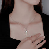 Silver Vintage Cross Necklace For Women – Jewelry Gift Ideas — 6