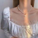 Super Fairy Temperament Pearl Love Necklace – Jewelry Gift Ideas — 2